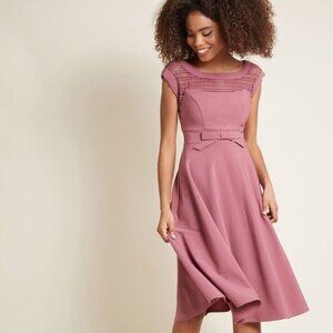 Modcloth "Worth the Wink" Dress is Mauve